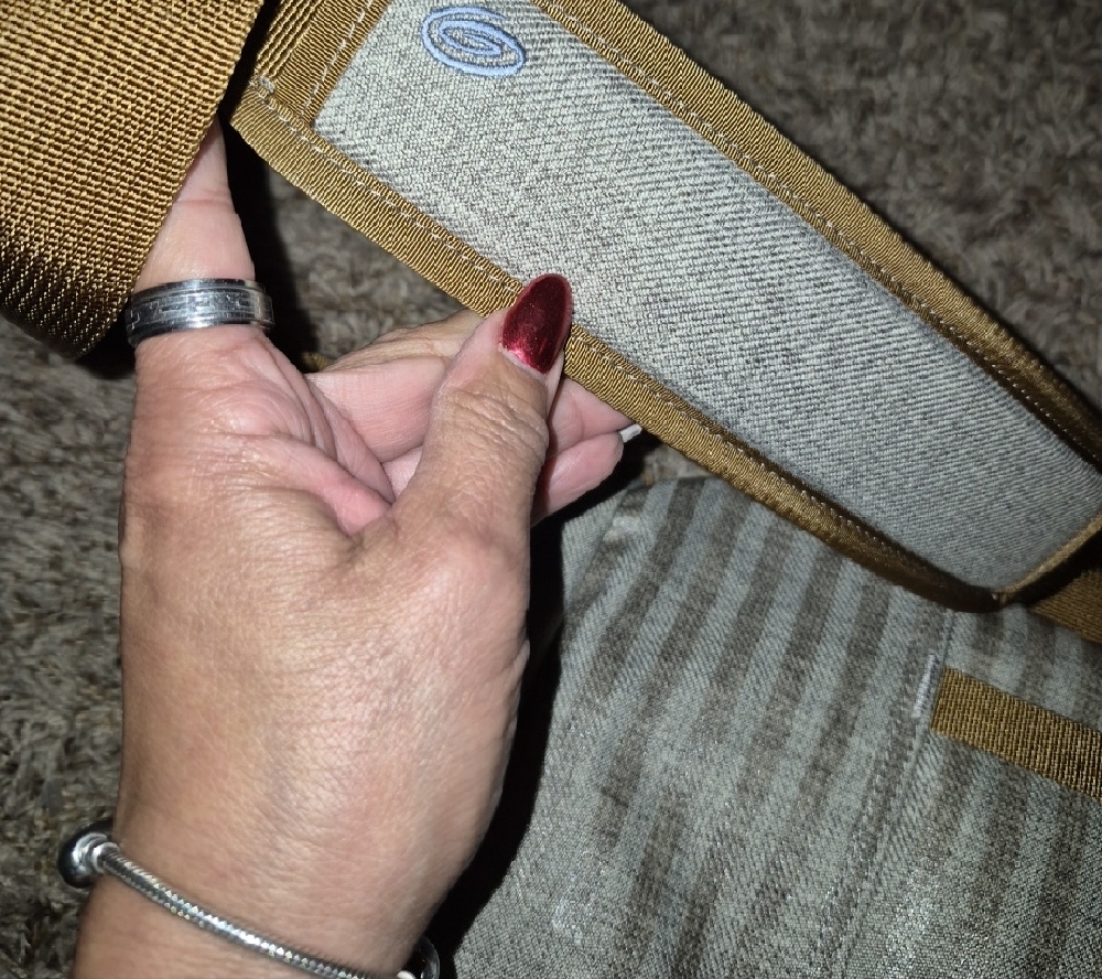 Timbuk2 Brown and Gray Striped Messenger Bag - Picture 7 of 7
